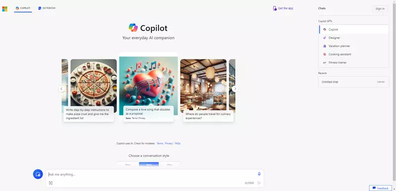 microsoft-copilot-ai-interface